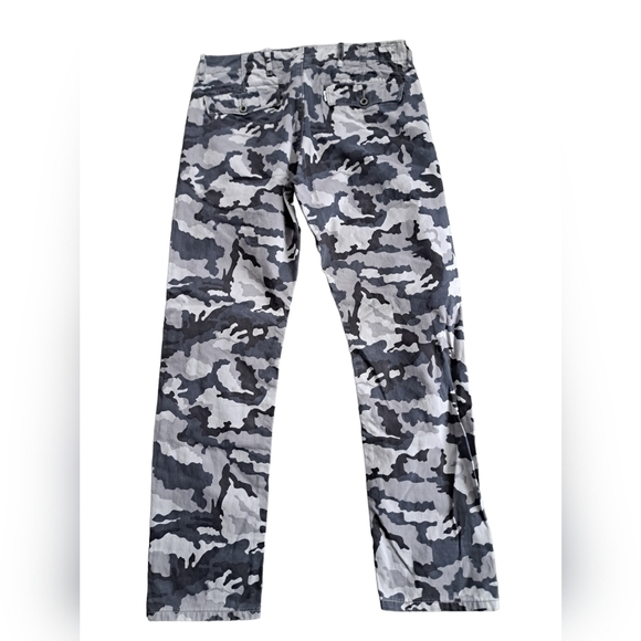 LEVIS white tab CAMO PRINT pants greys black cotton button flaps mens streetwear - Picture 4 of 9